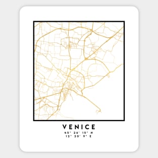 VENICE ITALY CITY STREET MAP ART Sticker